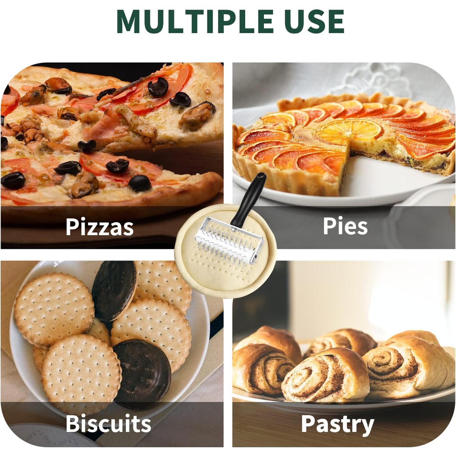 Docker de Masa para Pizza Ecavria con Púas de Acero Inoxidable