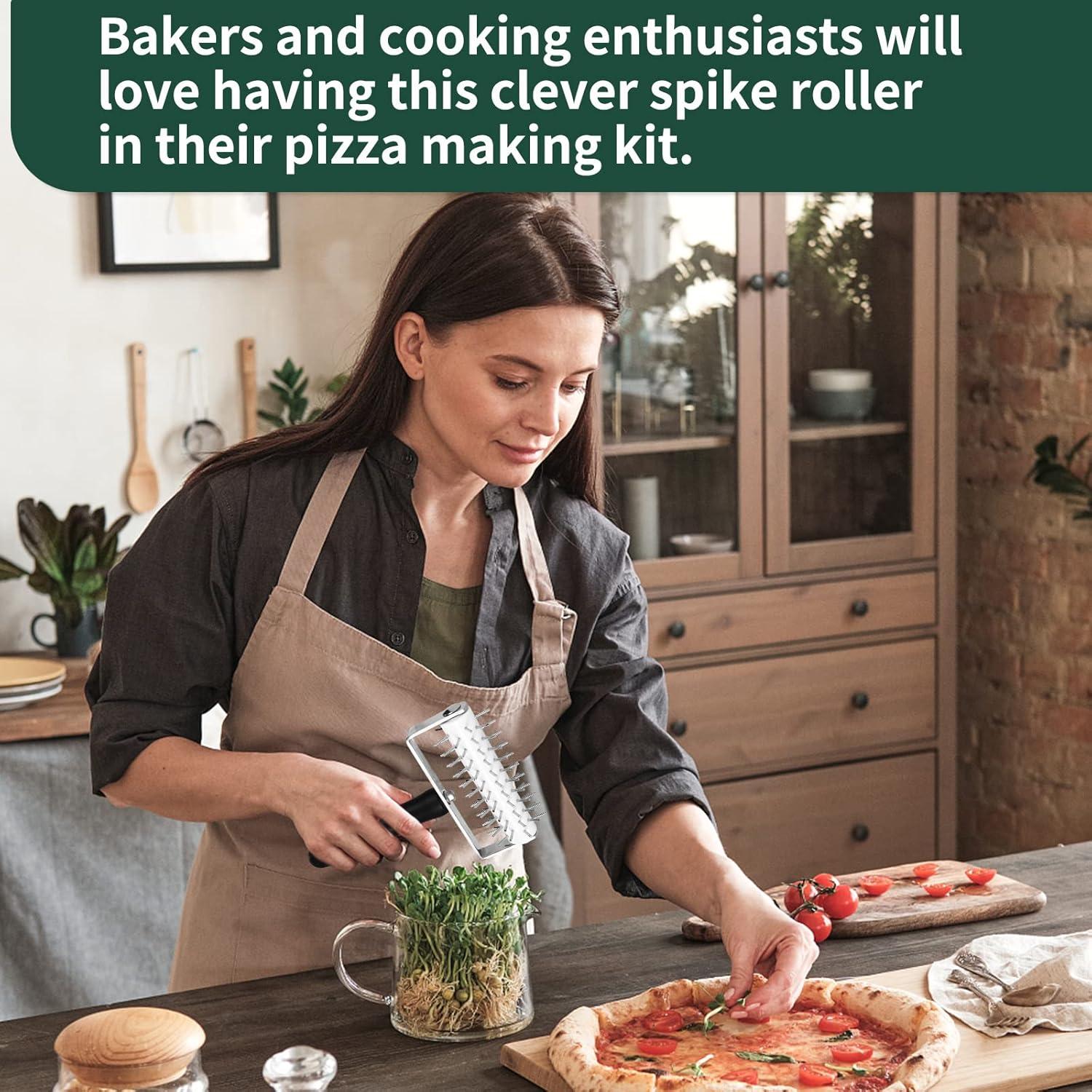 Docker de Masa para Pizza Ecavria con Púas de Acero Inoxidable