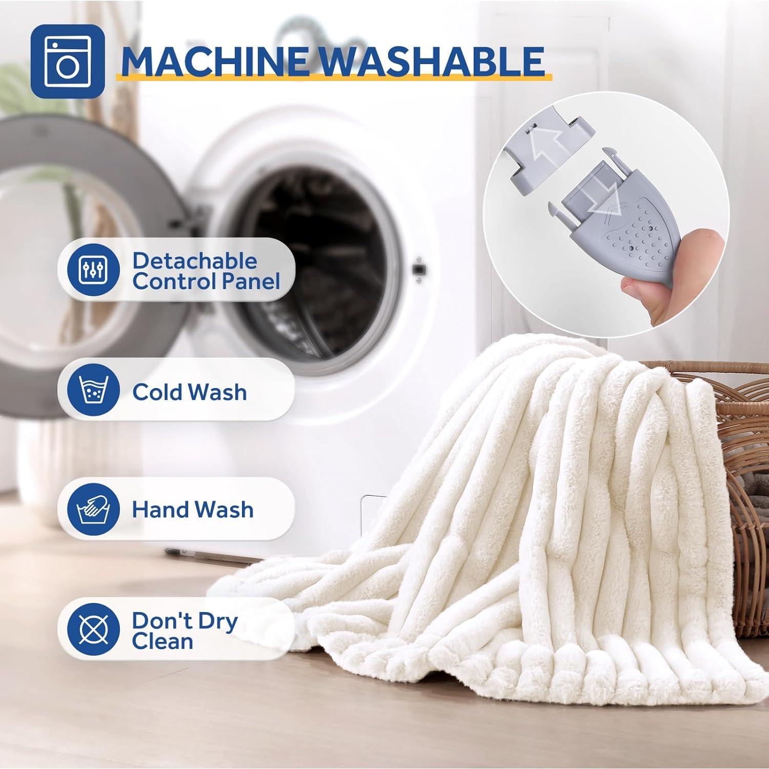 Manta Eléctrica Sealy Beige 130x150 cm 6 Niveles Calor