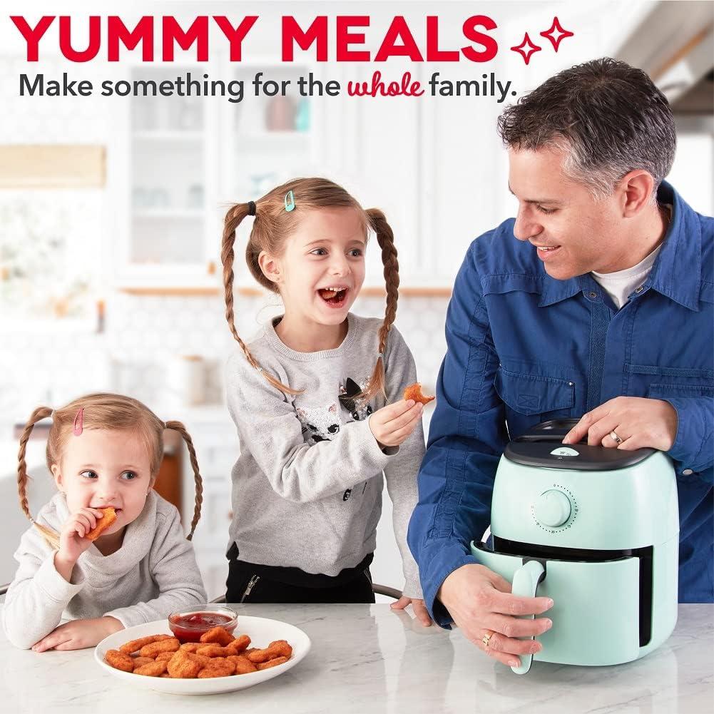 Horno de Freír al Aire DASH Tasti-Crisp 2.6L Aqua - 1000W