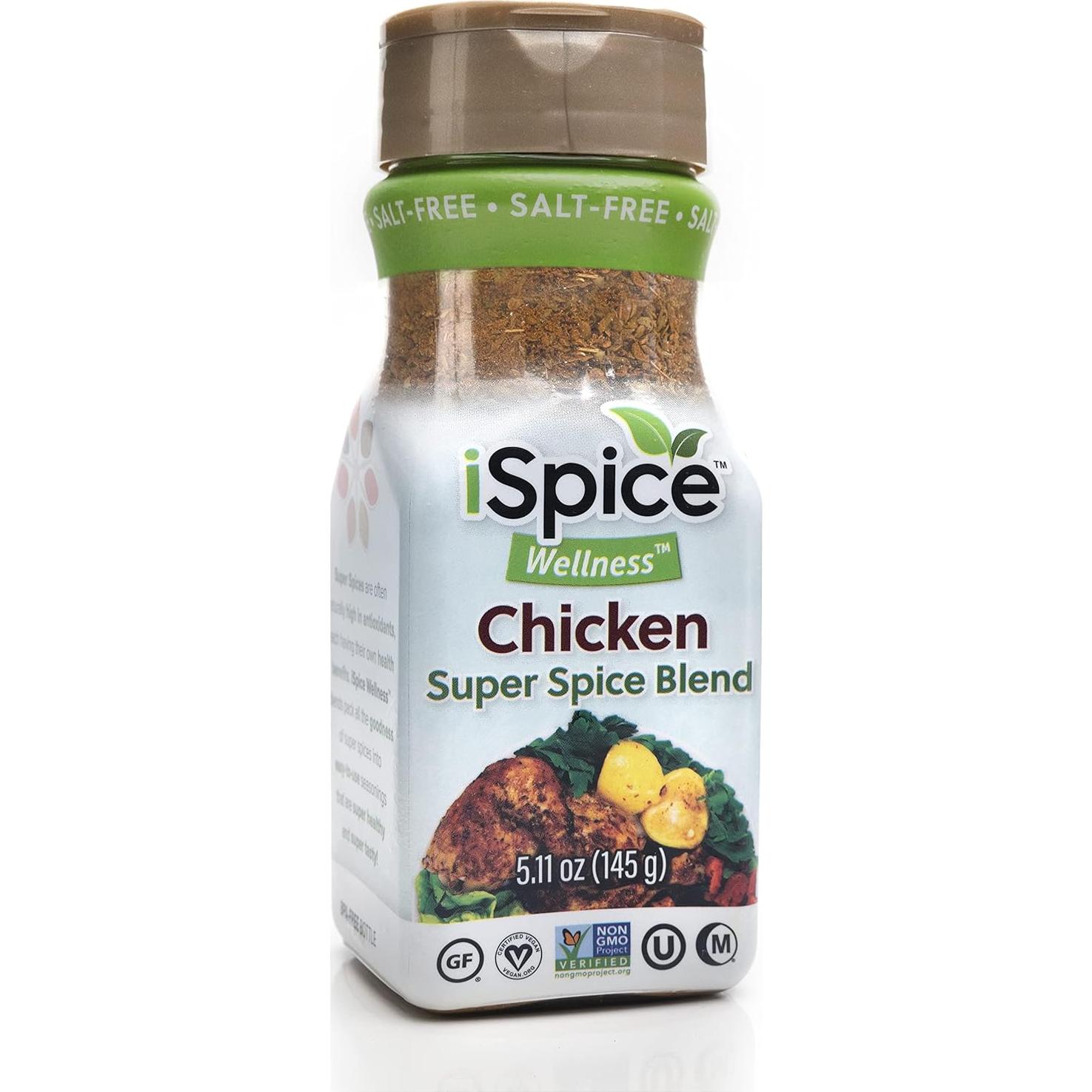 Mezcla de Especias Sin Sal iSpice - 4 Paquetes Naturales 275g