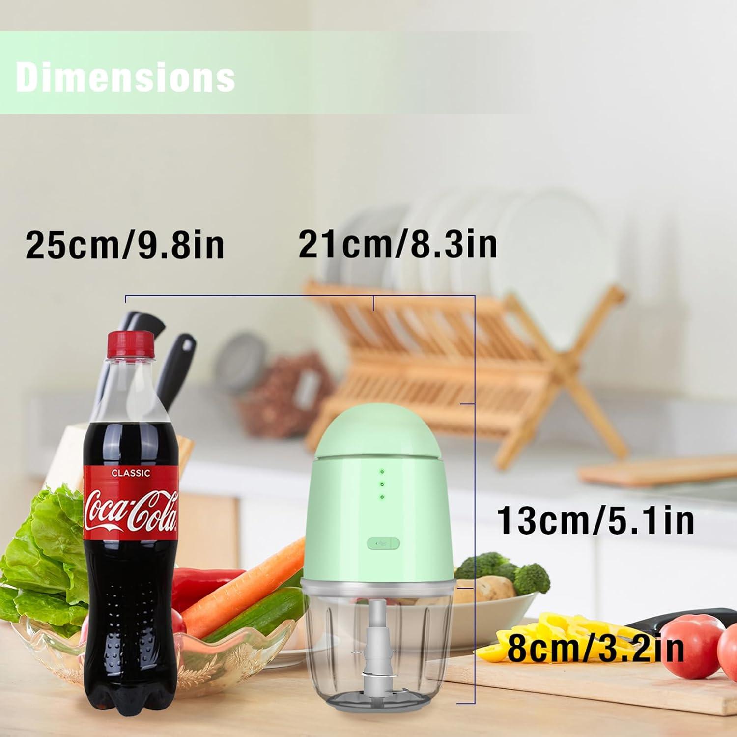Procesador de Alimentos Mini YESIMET 1.3 Taza Verde 150W