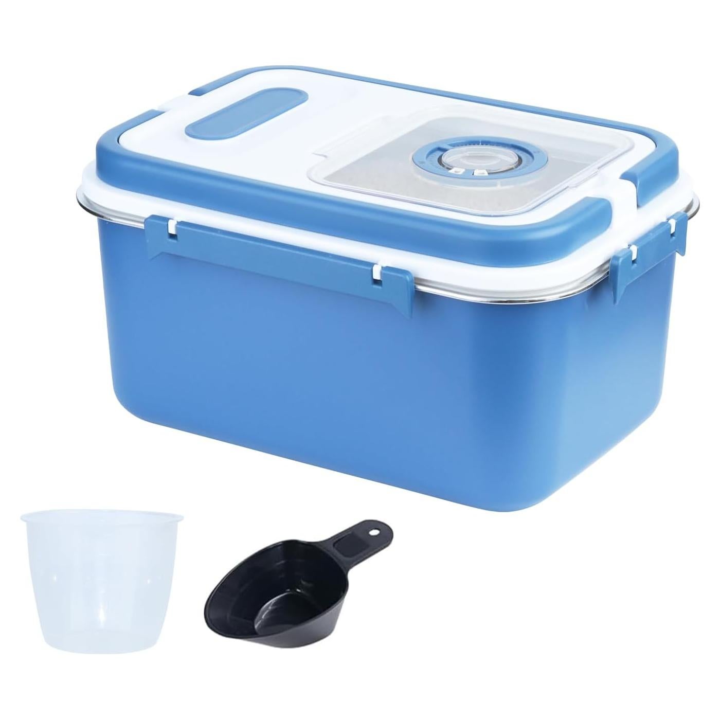 Contenedor de Almacenamiento Hermético Qiveno 20lb Acero Inoxidable