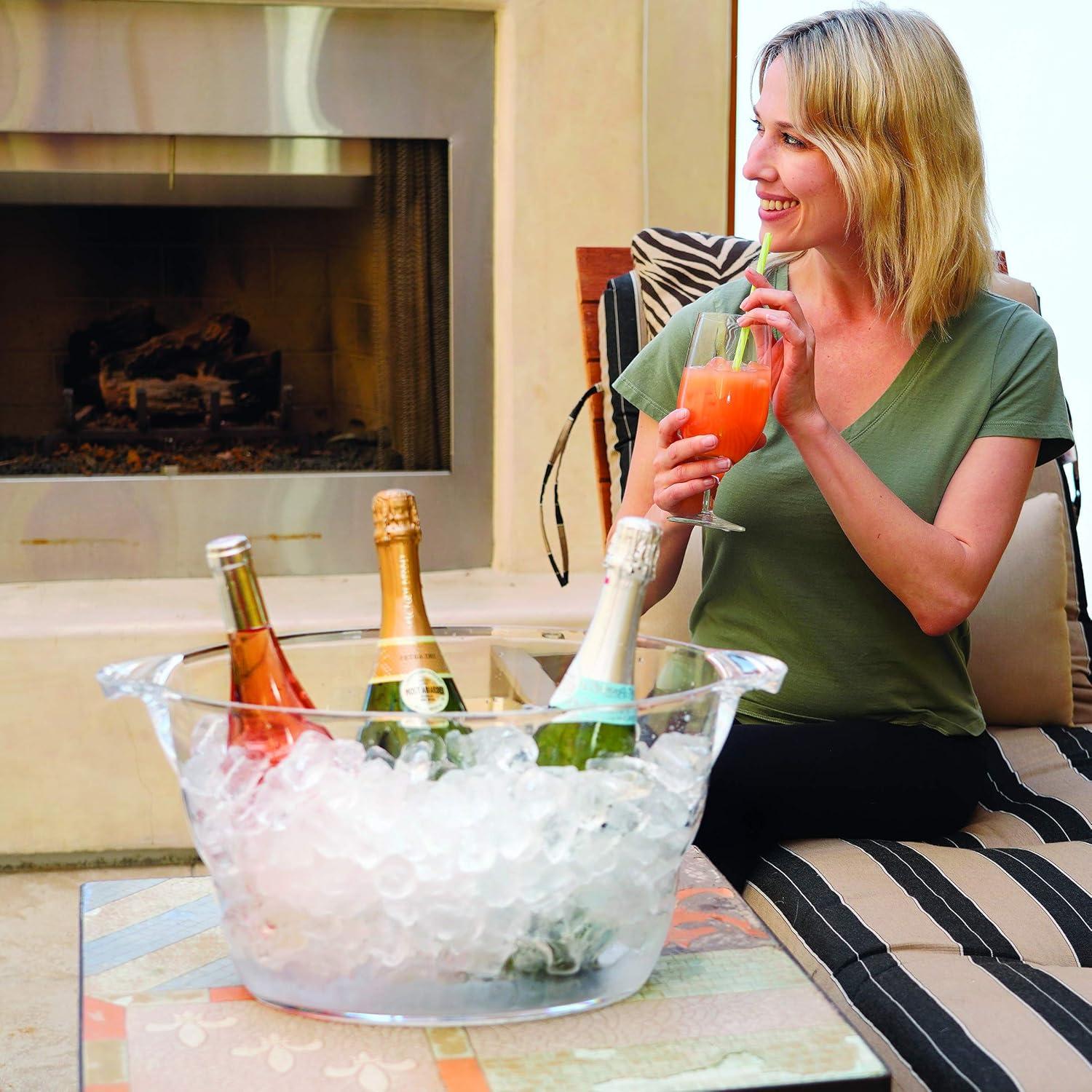 Tina de Fiesta Ovalada Oggi - Enfriador de Bebidas 47x28 cm