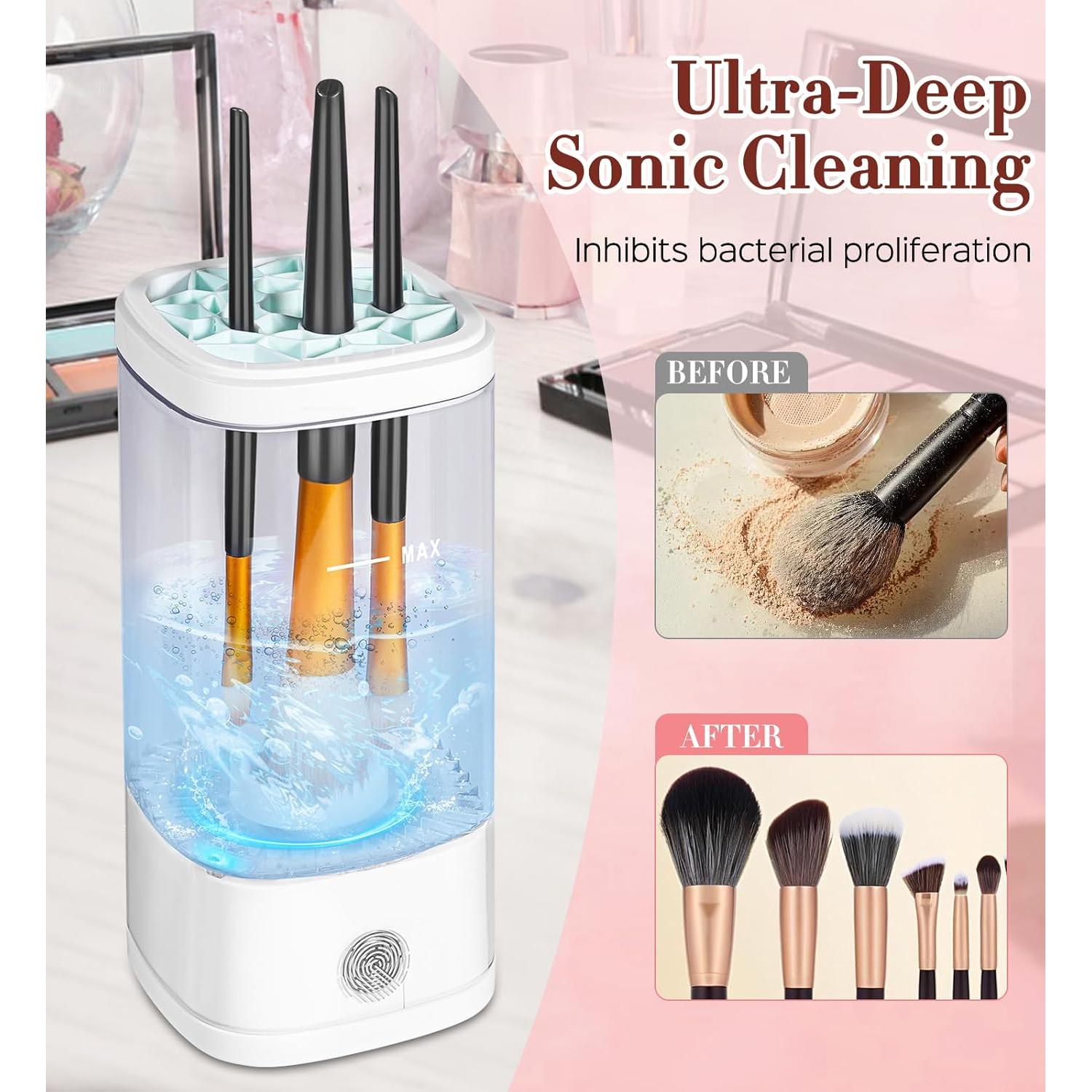 Limpiador Eléctrico de Brochas de Maquillaje HITDLTSC 7000 RPM