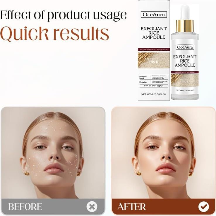 Ampoule Exfoliante Suave Axnzp 100 ml Arroz Negro y Blanco