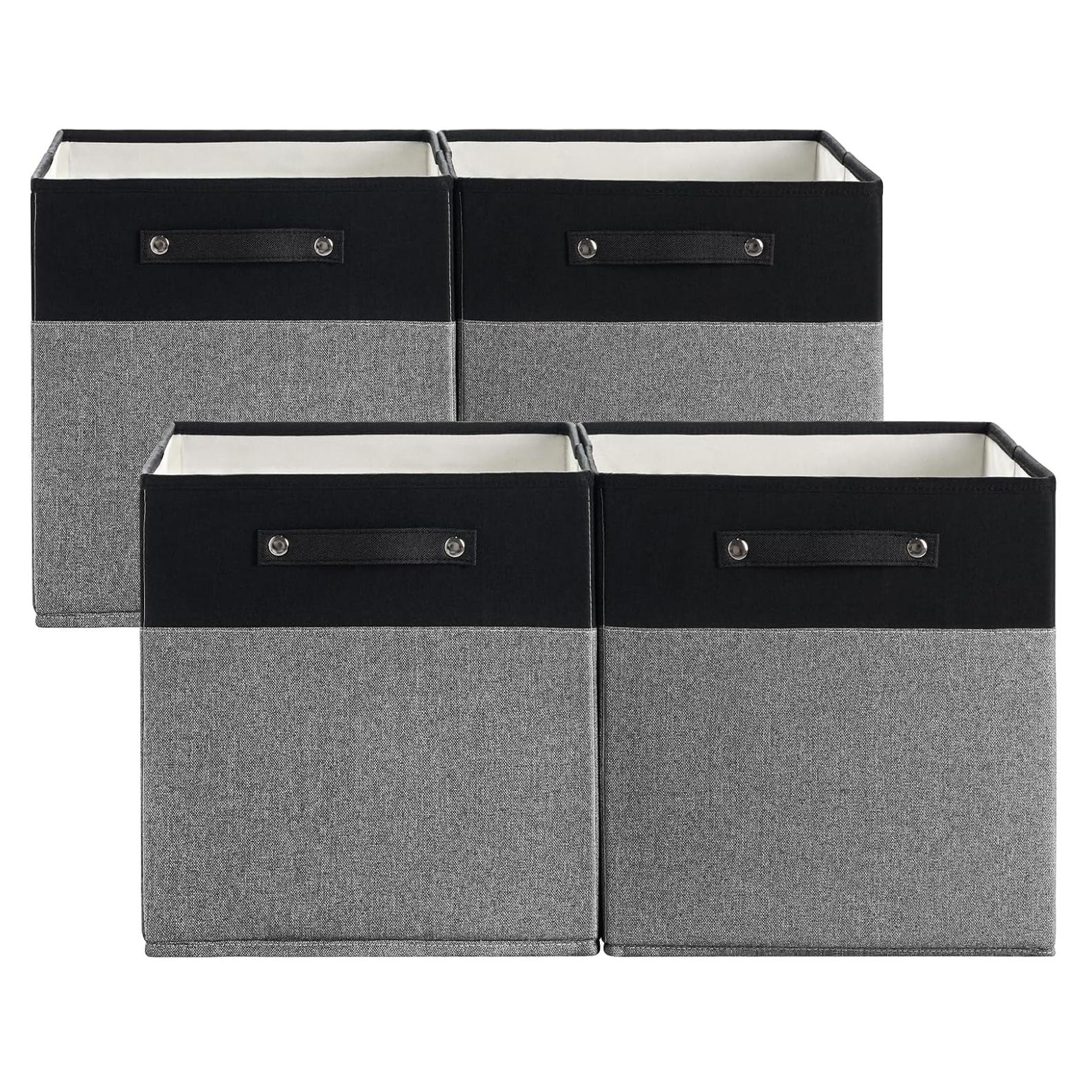 Cajas de Almacenamiento Plegables Finas 33x33cm - 4 Unidades