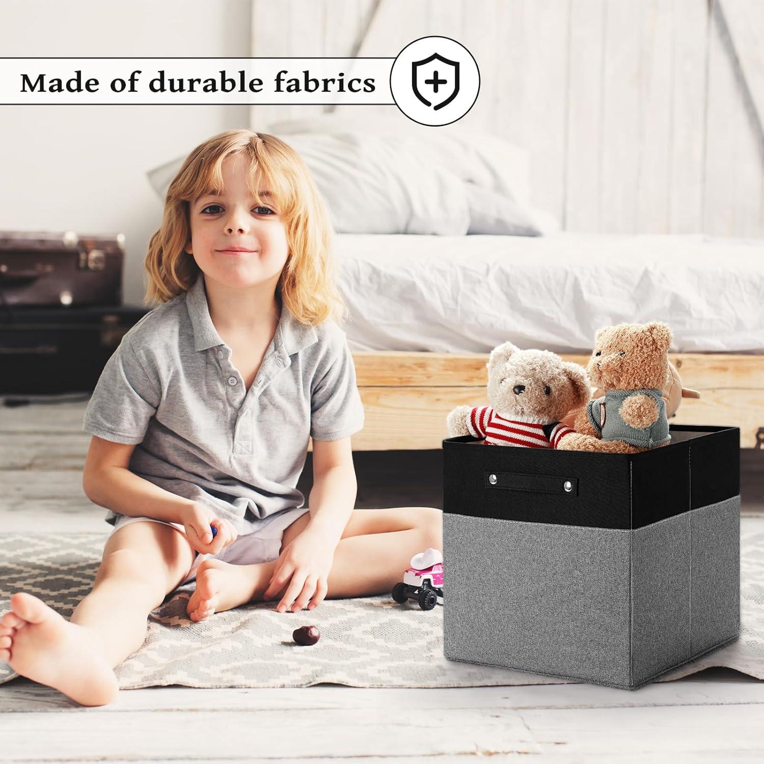 Cajas de Almacenamiento Plegables Finas 33x33cm - 4 Unidades