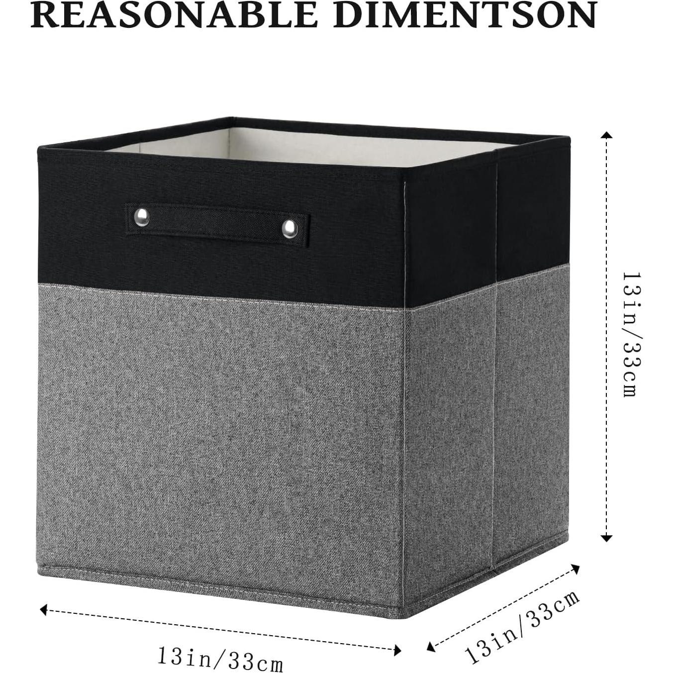 Cajas de Almacenamiento Plegables Finas 33x33cm - 4 Unidades