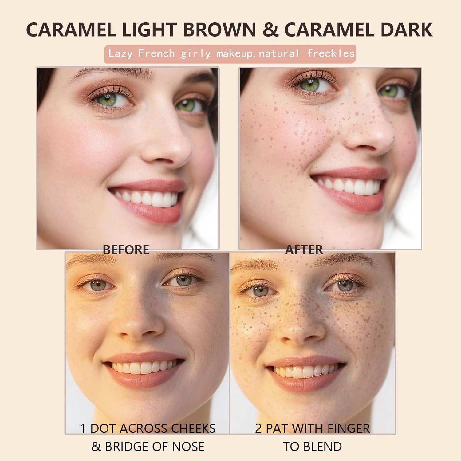 Bolígrafo Sello de Pecas Impermeable Sello de Pecas #1-Claro