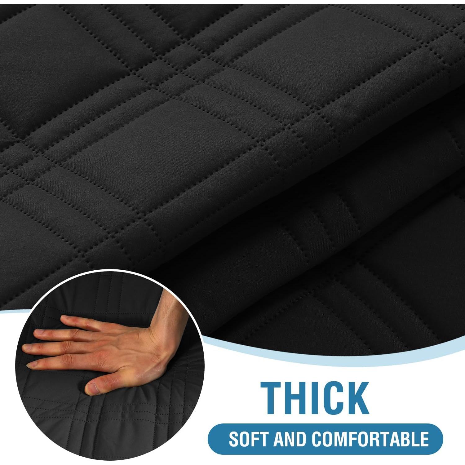 Funda de Futón H.VERSAILTEX 100% Impermeable Negro/Beige