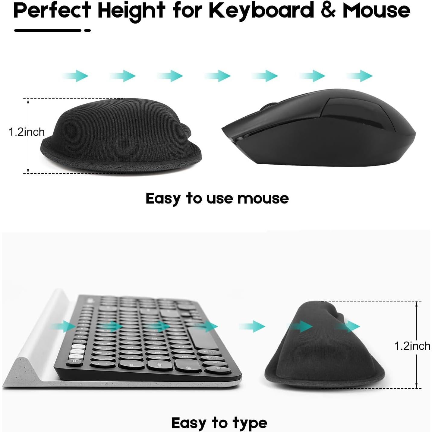 Juego de Alfombrillas de Ratón Ergonómicas PFTGFT XXL 3 Piezas