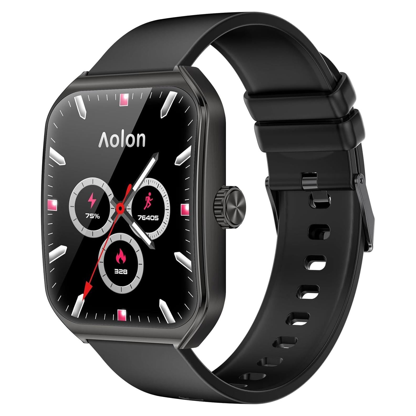 Reloj Inteligente AOLON Curve 2 HD 1.83" Negro, IP67, 120 Modos