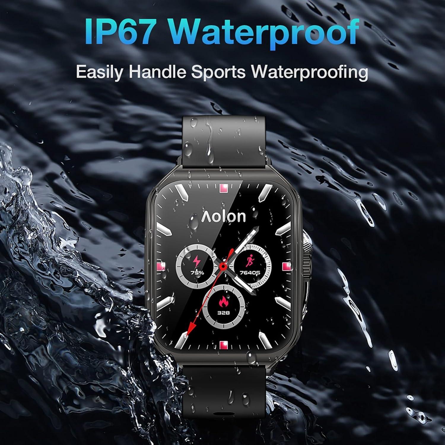 Reloj Inteligente AOLON Curve 2 HD 1.83" Negro, IP67, 120 Modos