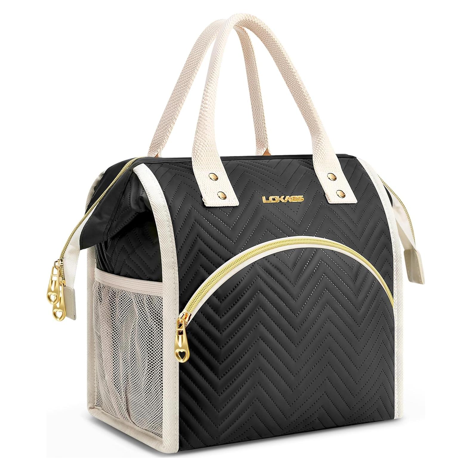 Bolsa de Almuerzo Térmica LOKASS Negra 11.81L Impermeable