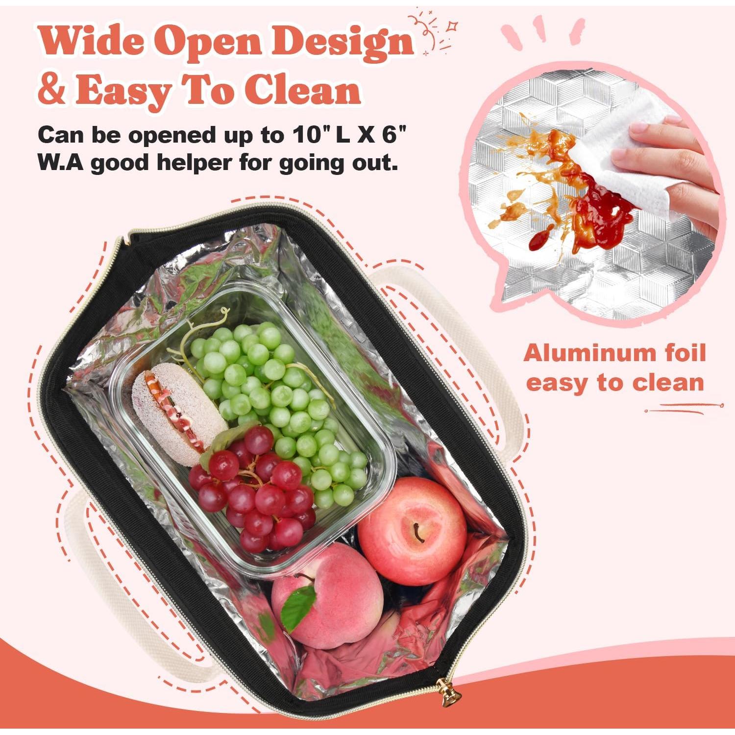 Bolsa de Almuerzo Térmica LOKASS Negra 11.81L Impermeable