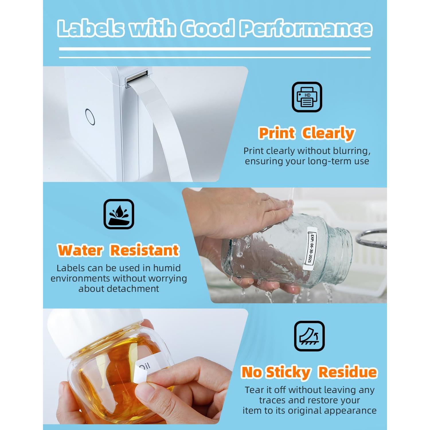 3 Rollos Cinta de Etiquetas Odolpin 14x30mm Transparente