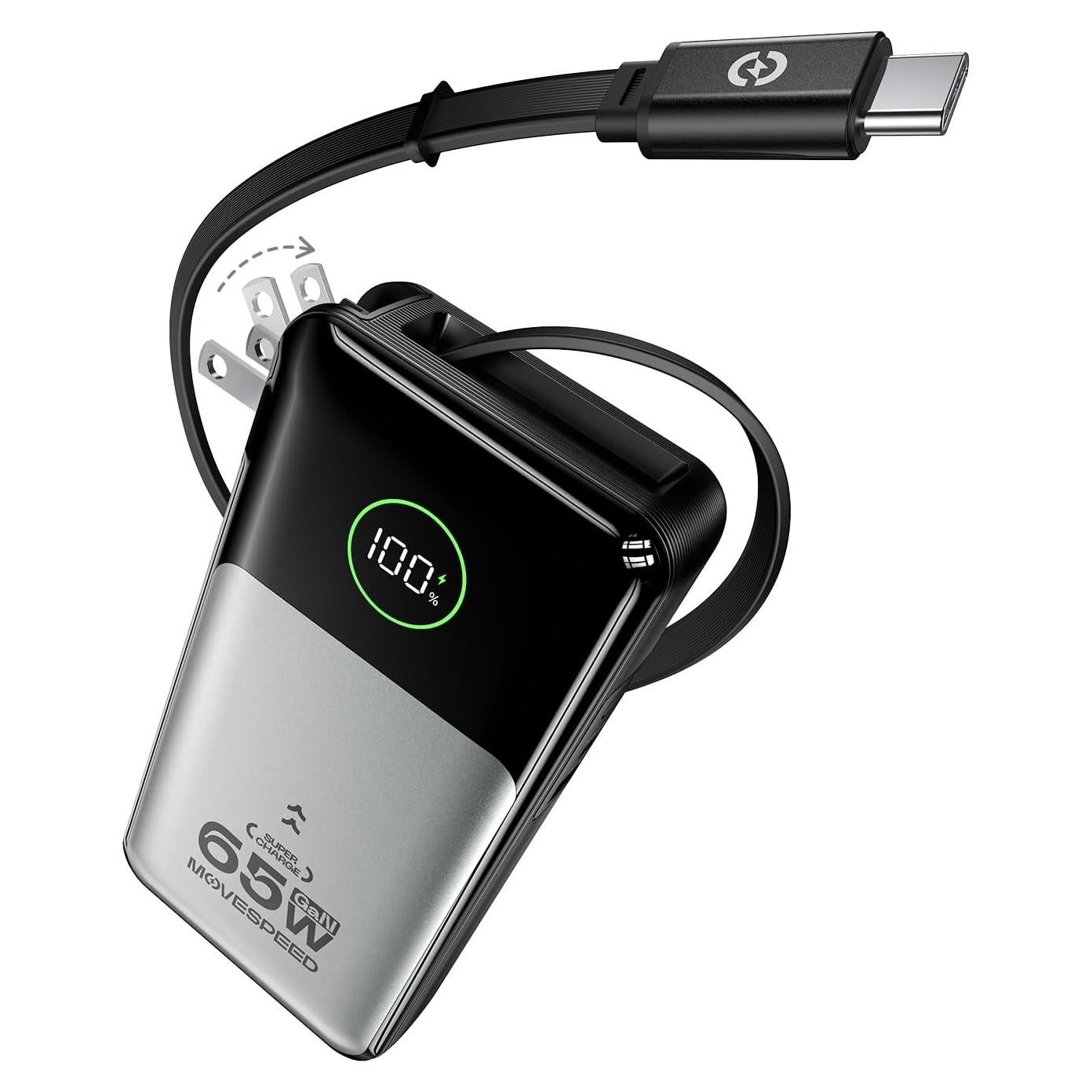 Cargador Portátil 20000mAh Speed Move 65W USB-C Integrado