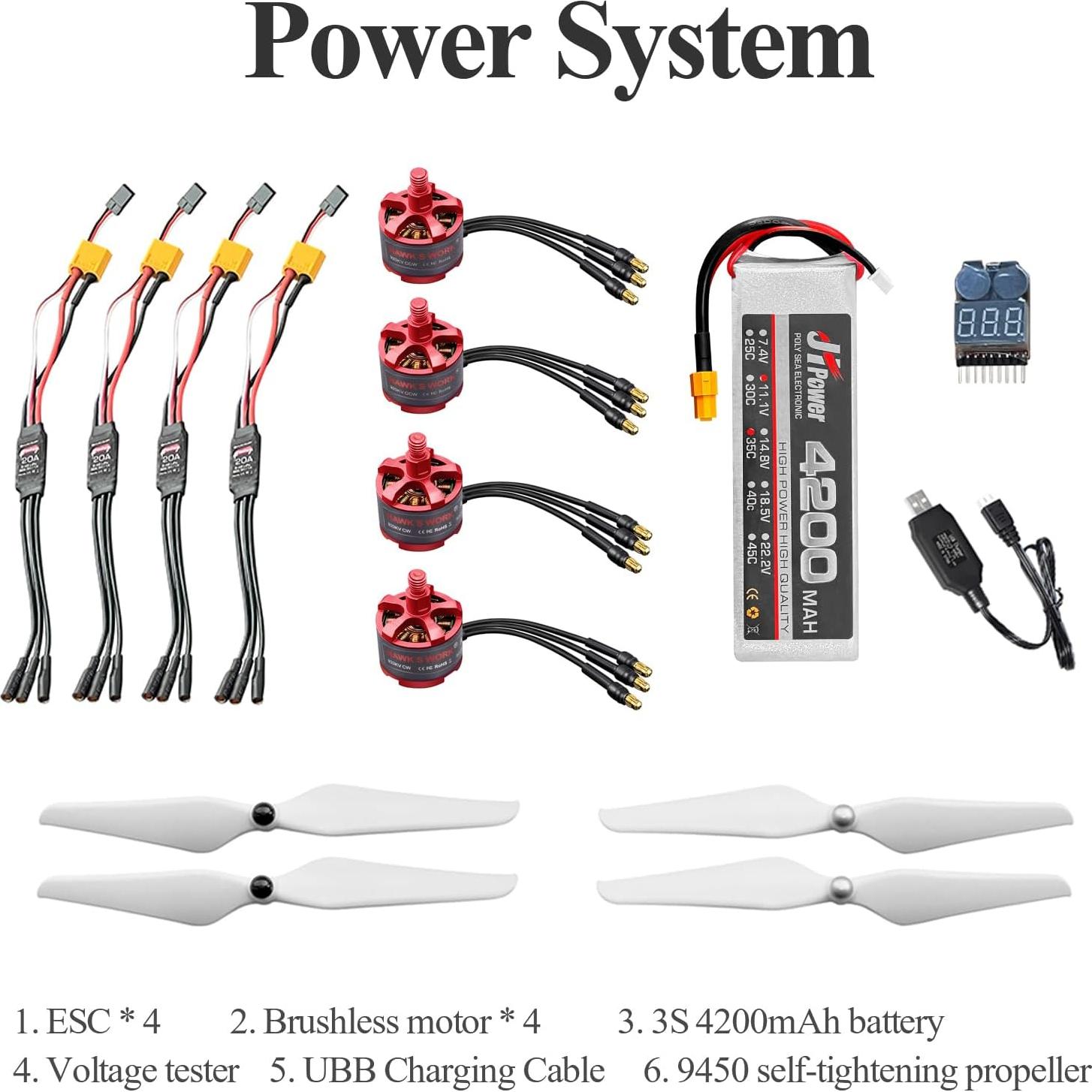 Kit Drone HAWK'S WORK F450 DIY con Pixhawk y GPS