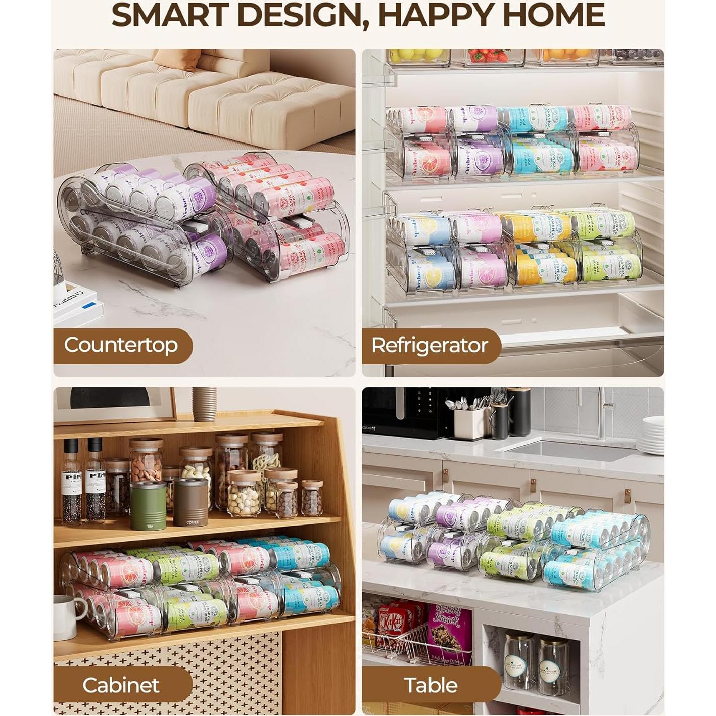 Organizador de Latas para Nevera GoldOath - 4 Piezas