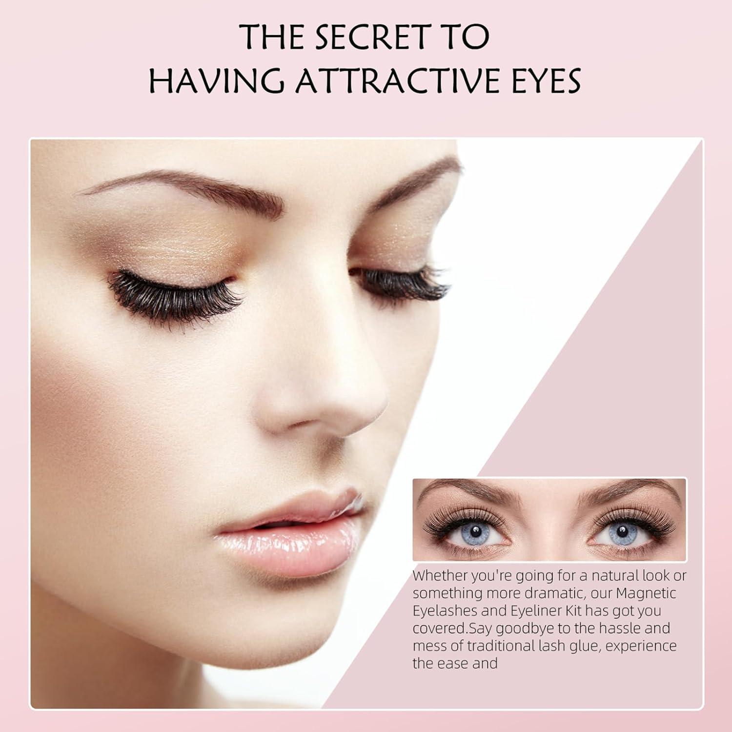 Kit de Pestañas Magnéticas Kistep - 12 Pares Reutilizables