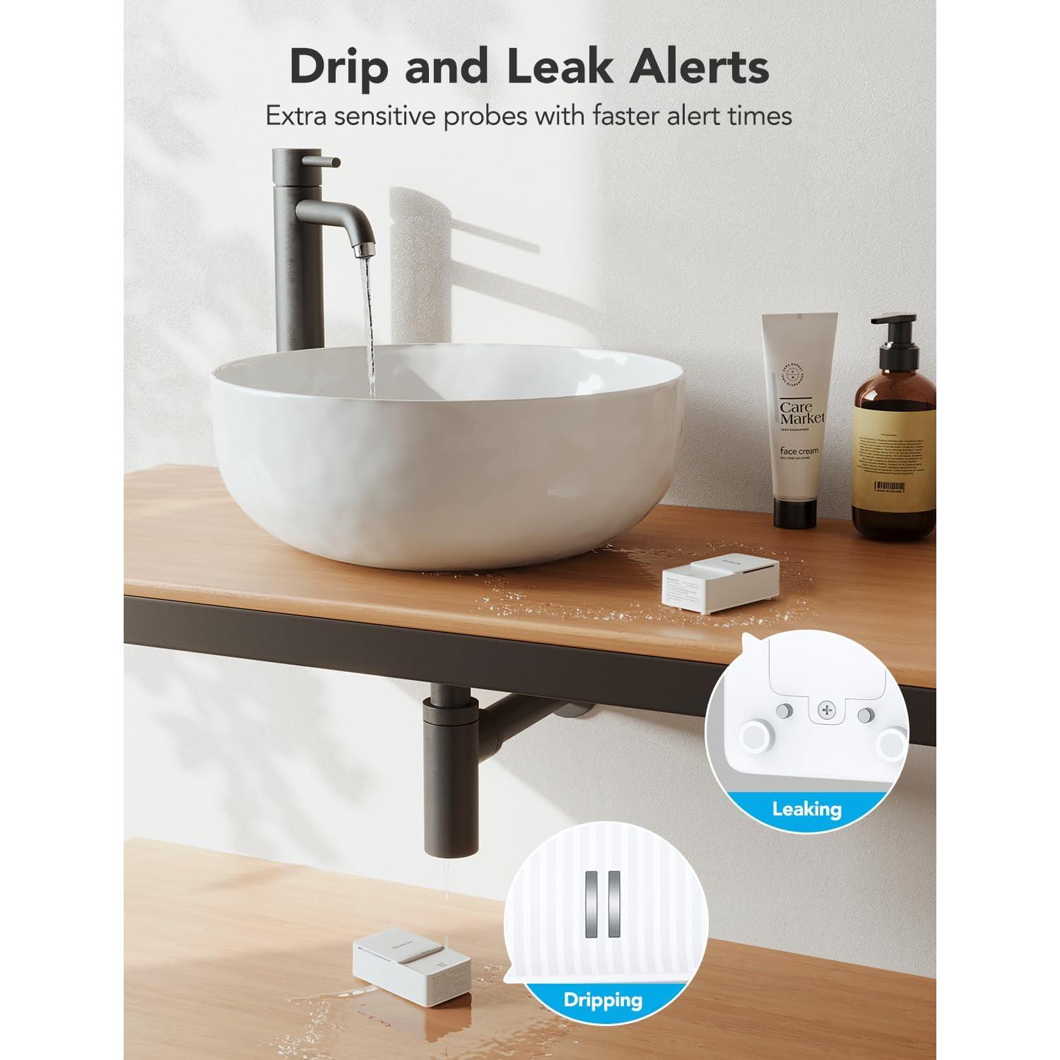 Detector de Fugas de Agua GoveeLife Premium 4 Sensores WiFi