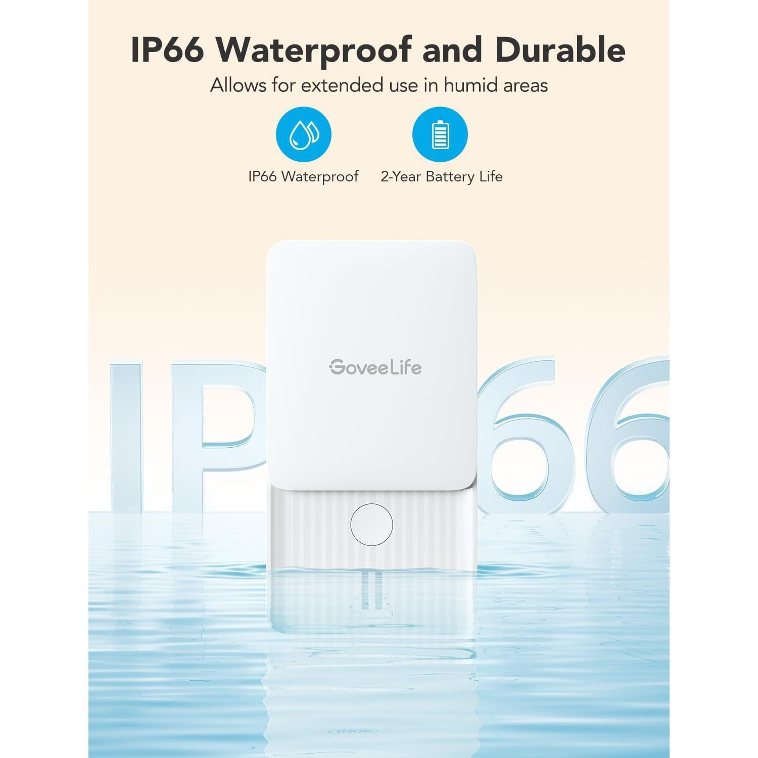 Detector de Fugas de Agua GoveeLife Premium 4 Sensores WiFi