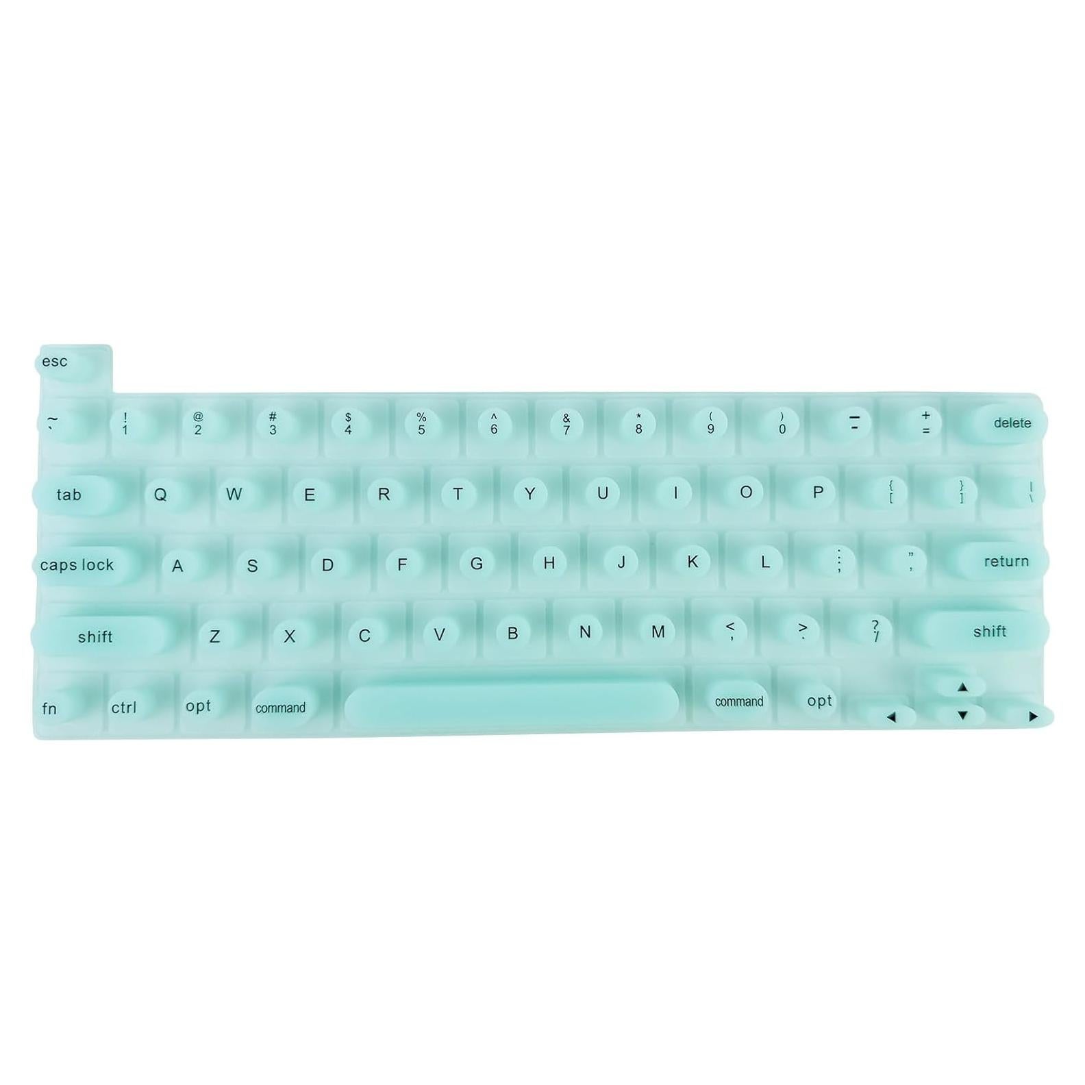 Cubierta de Teclado Silicona Ergonomica Verde para MacBook