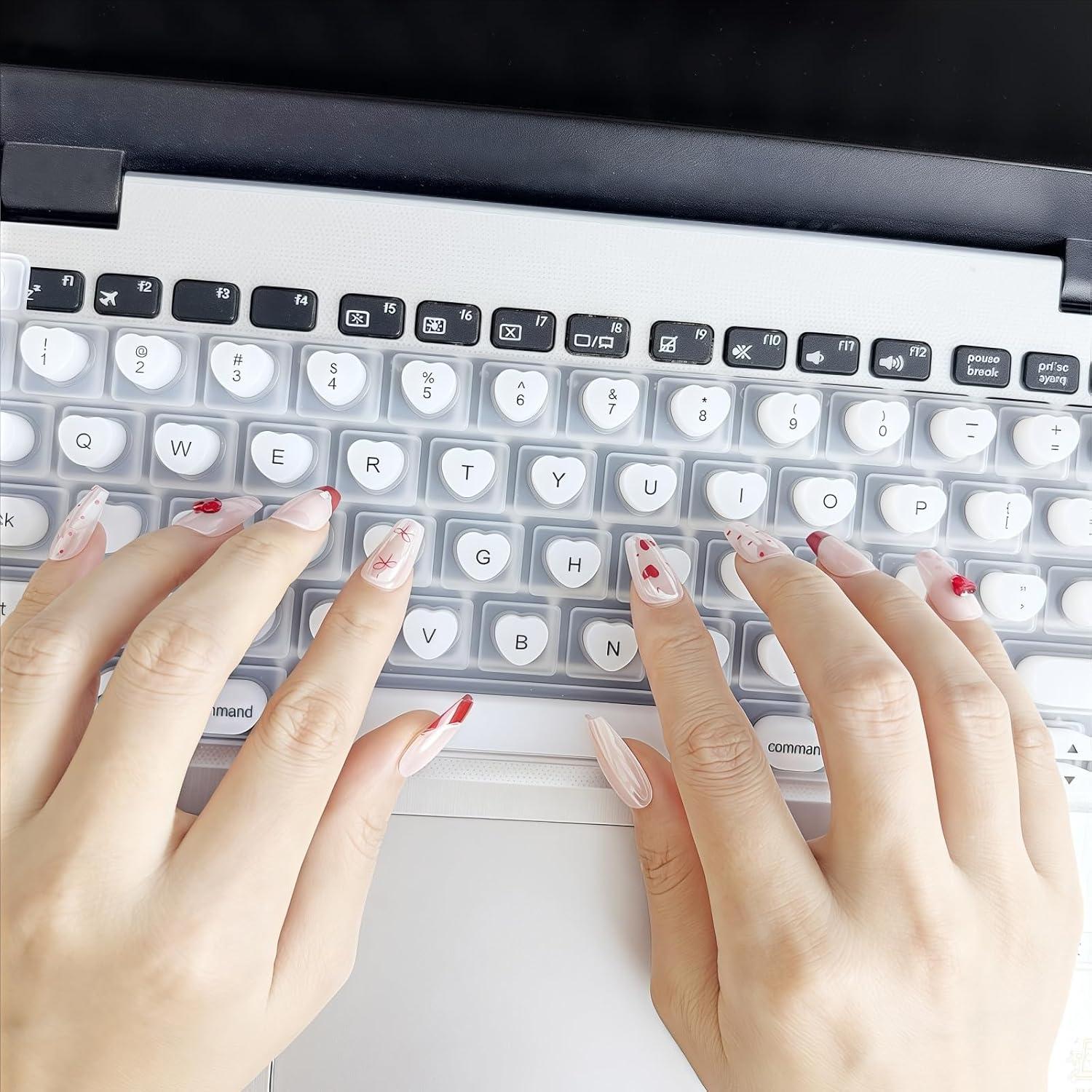 Cubierta de Teclado Silicona Ergonomica Verde para MacBook