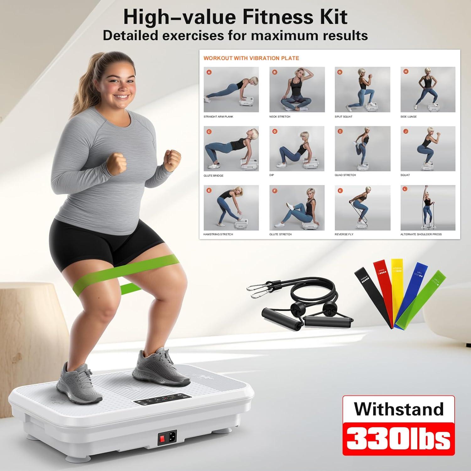 Placa de Vibración VITALWALK 3D para Drenaje Linfático 150 kg