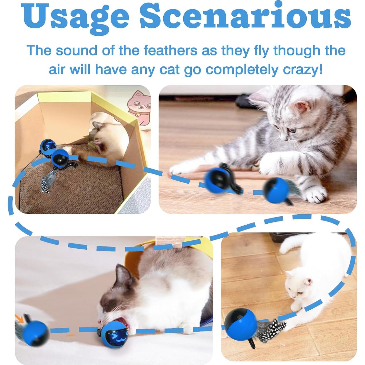 Juguete Interactivo para Gatos CUATRO ÁNGELES con Control Remoto