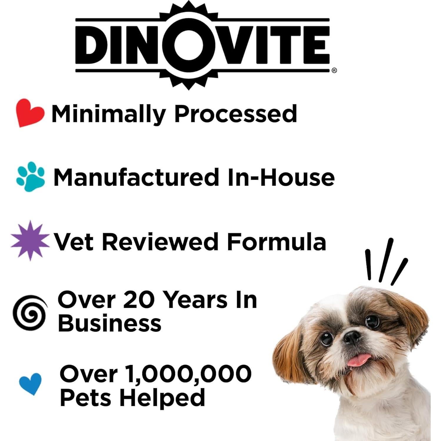 Suplemento Probiotico 3 en 1 Dinovite para Cachorros 90 Días