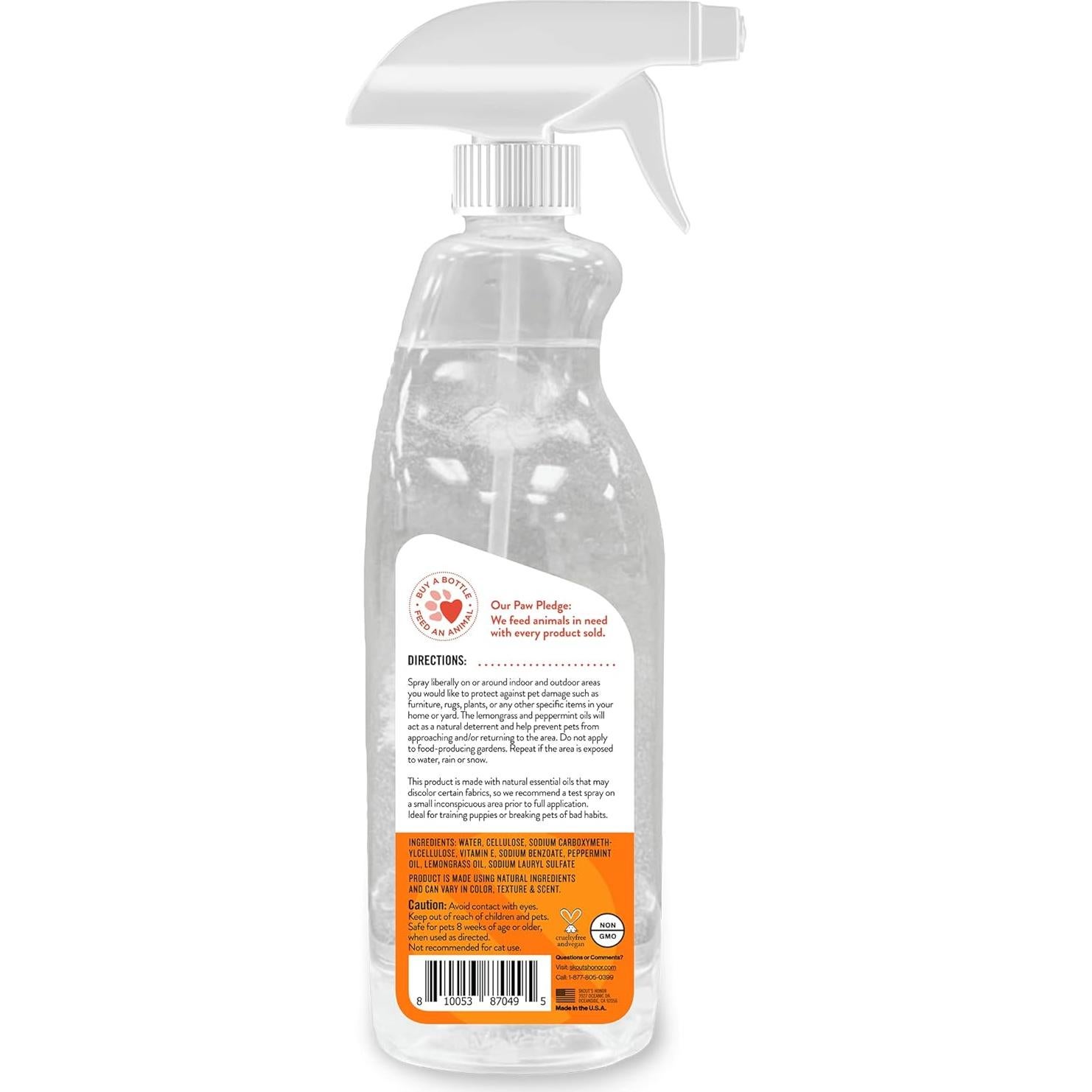 Spray Disuasorio para Perros Skout's Honor Stay Off 0.79L