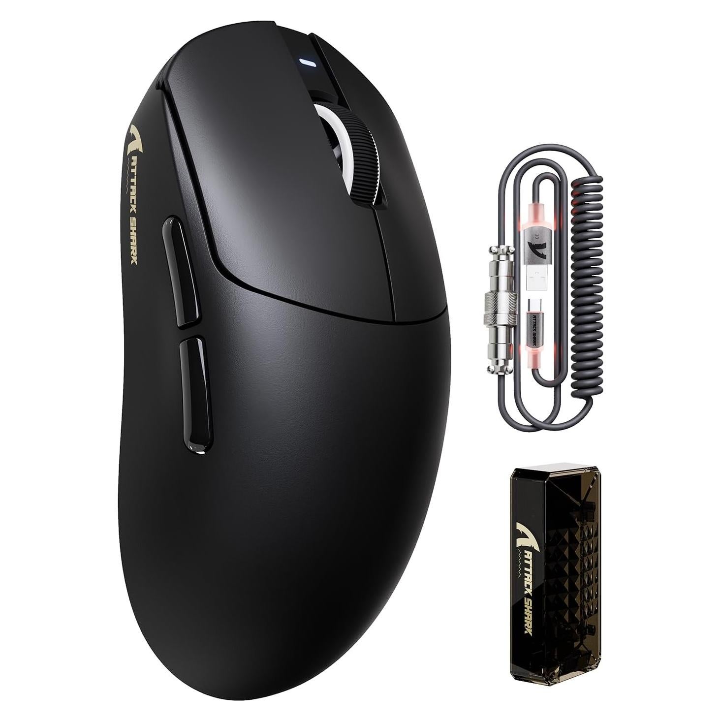 Ratón Gaming Inalámbrico ATTACK SHARK X8 PRO 40K DPI Negro