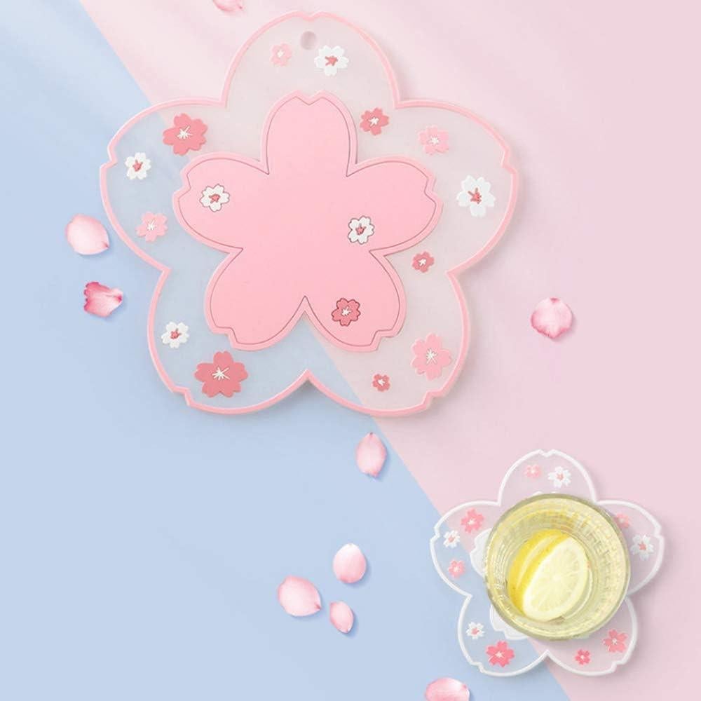 Tapete Antideslizante para Taza Binoster Flor de Cerezo 16cm 2PCS