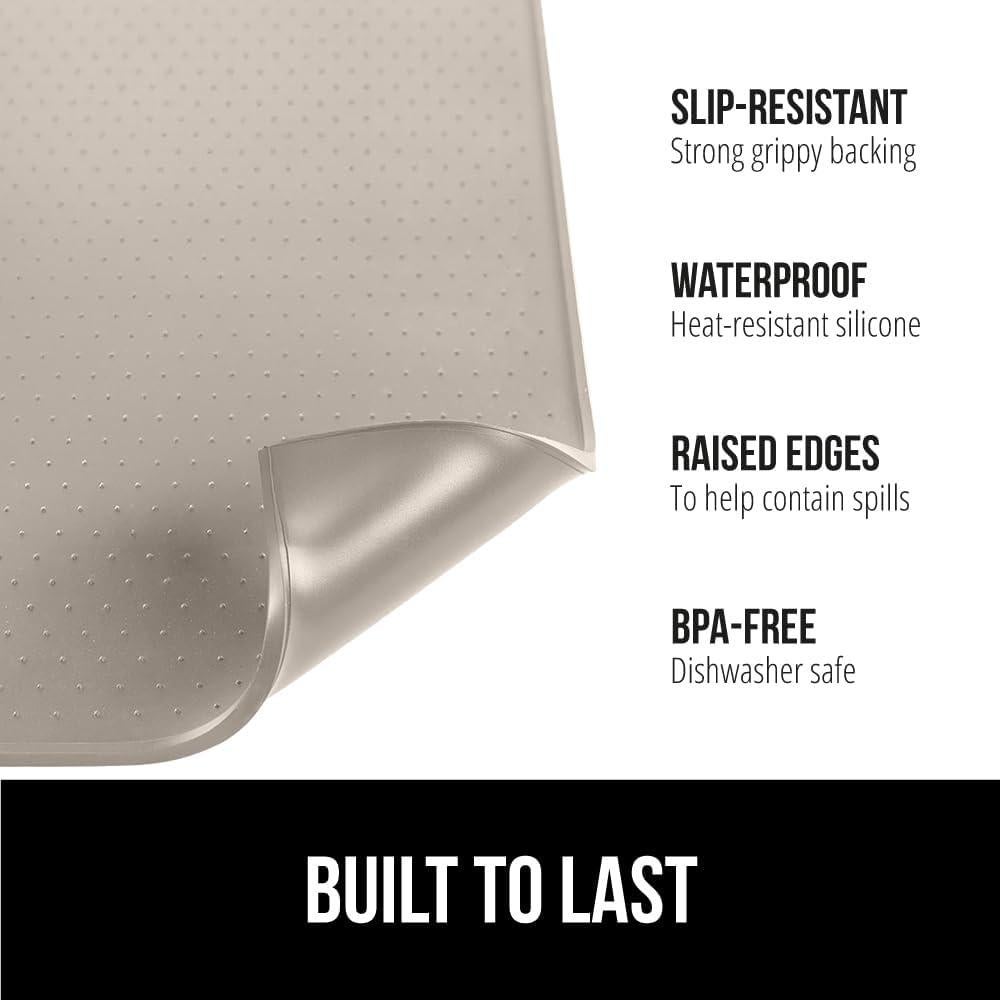 Mate de Café de Silicona Gorilla Grip 25.4x35.6 cm Almendra