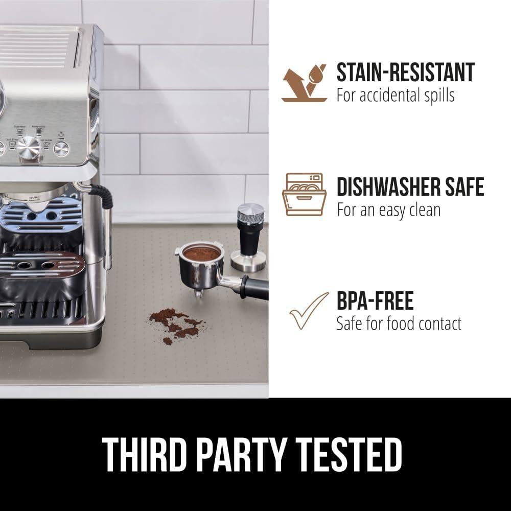 Mate de Café de Silicona Gorilla Grip 25.4x35.6 cm Almendra