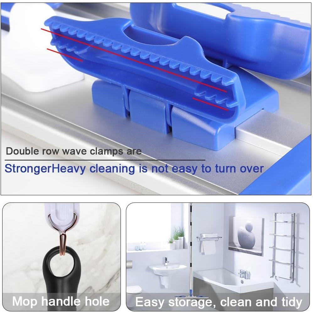 Mopa de Microfibra Profesional Godiyyer con Mango de Acero Inoxidable 147 cm