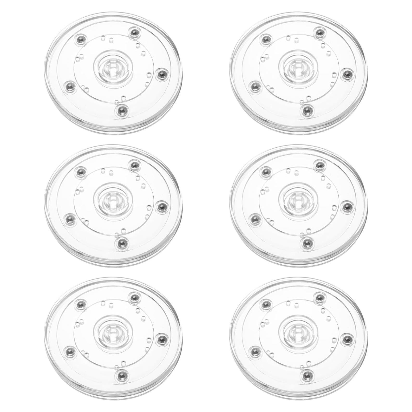 Paquete de 6 organizadores giratorios LDXDRU 10 cm acrílico