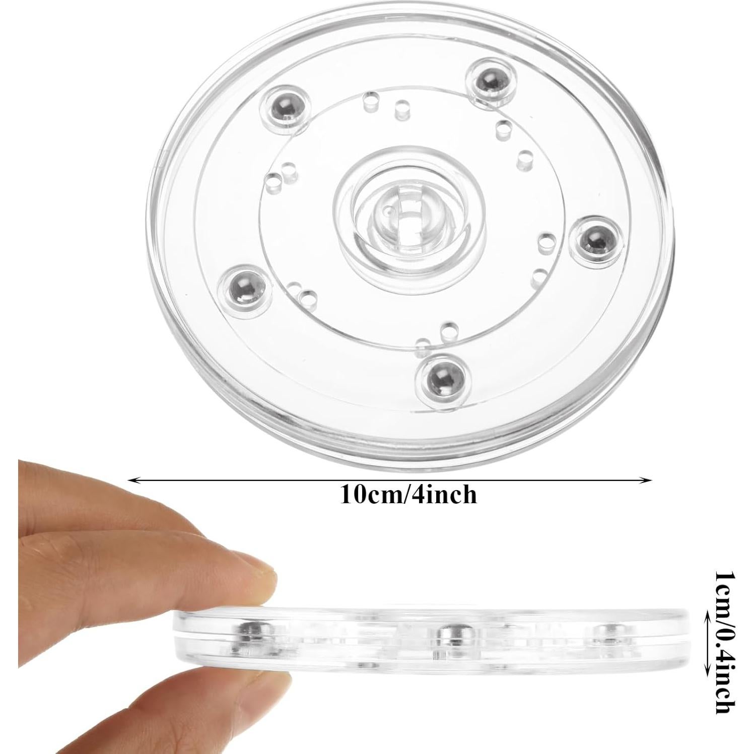 Paquete de 6 organizadores giratorios LDXDRU 10 cm acrílico
