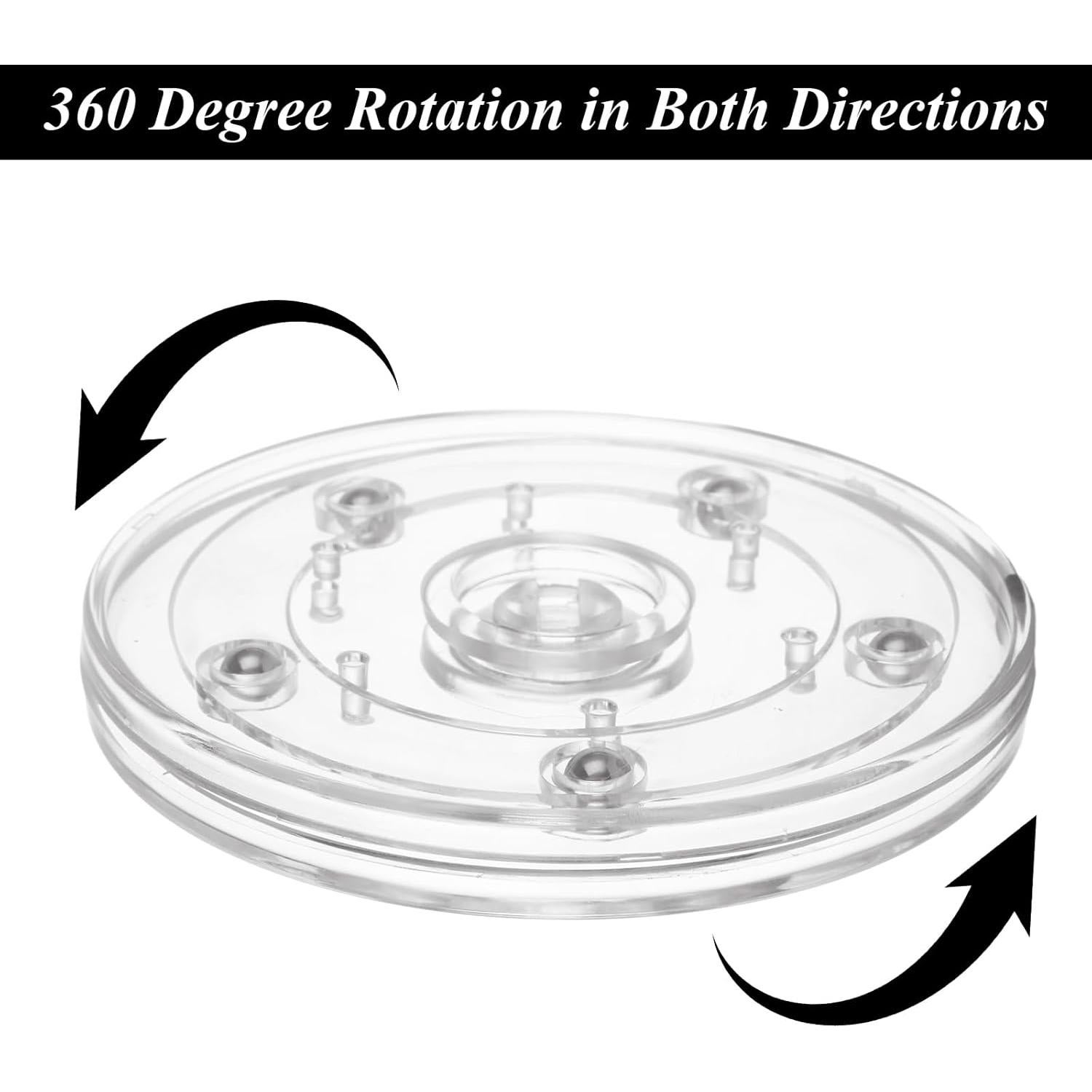 Paquete de 6 organizadores giratorios LDXDRU 10 cm acrílico