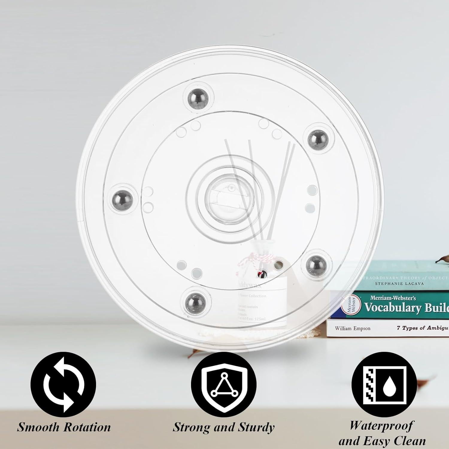 Paquete de 6 organizadores giratorios LDXDRU 10 cm acrílico