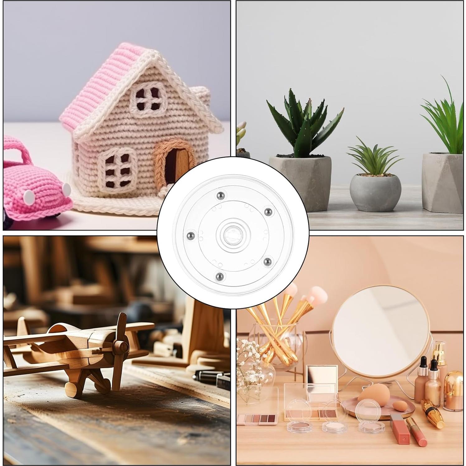 Paquete de 6 organizadores giratorios LDXDRU 10 cm acrílico