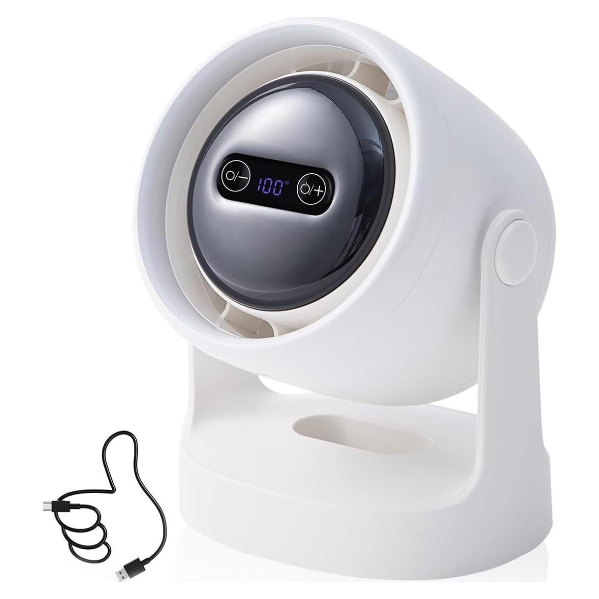 Ventilador de Escritorio Genérico Blanco 7200mAh 100 Velocidades