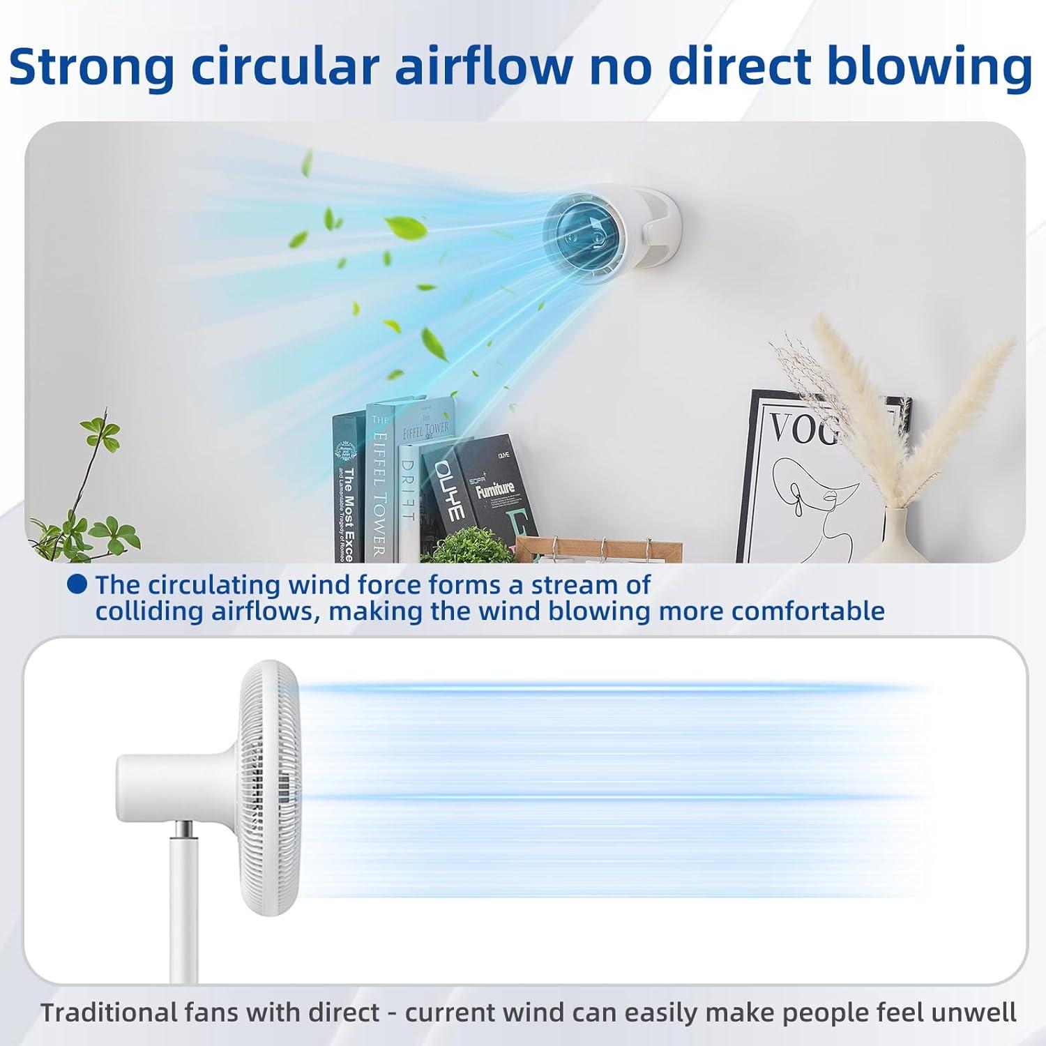 Ventilador de Escritorio Genérico Blanco 7200mAh 100 Velocidades