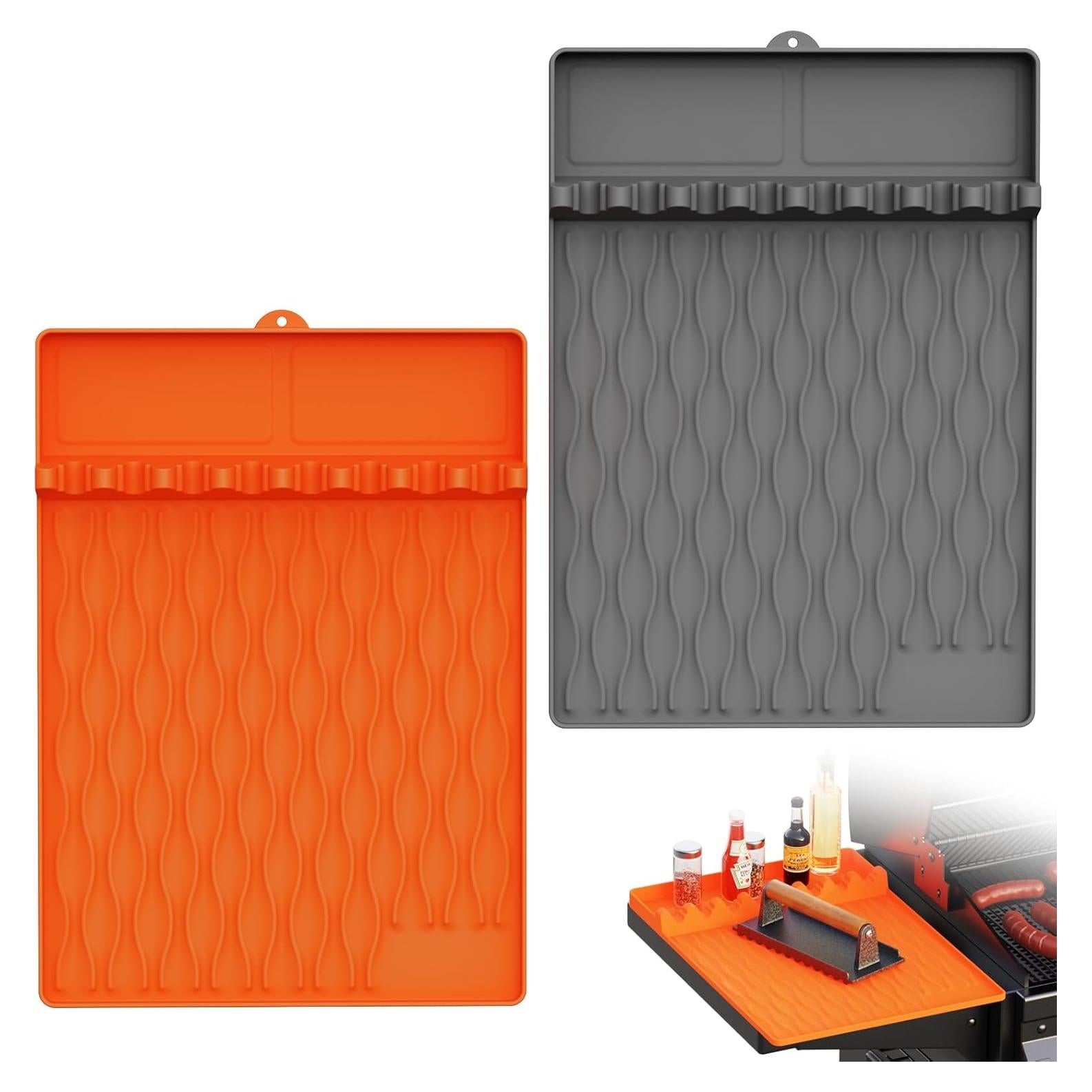 Juego de 2 Tapetes de Silicona Blackstone 40x28 cm Antideslizantes