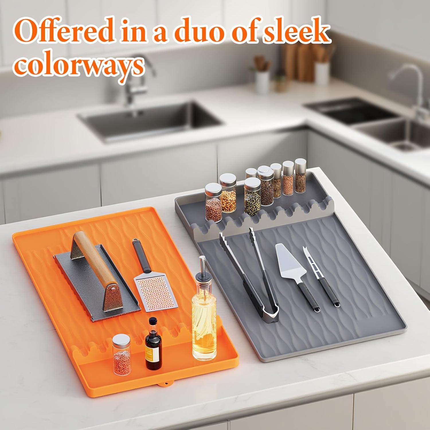 Juego de 2 Tapetes de Silicona Blackstone 40x28 cm Antideslizantes