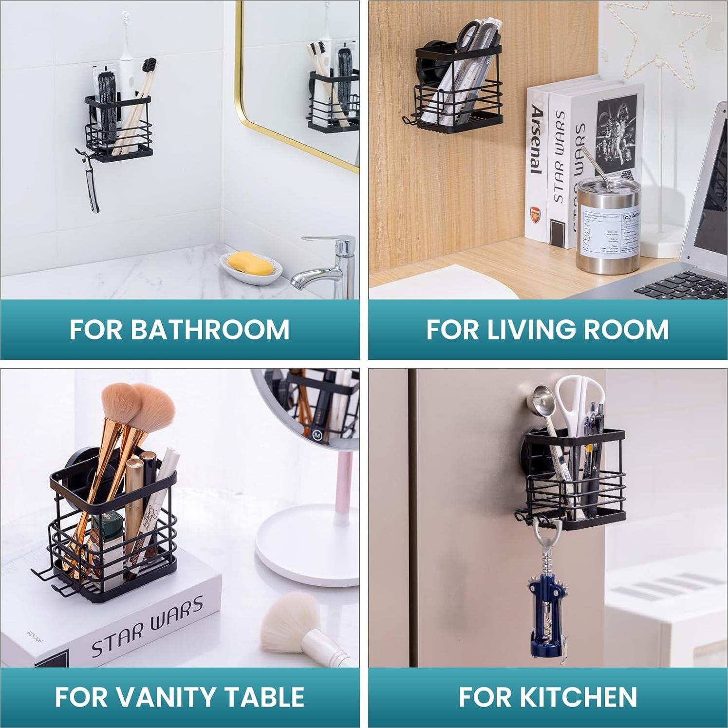 Soporte de Cepillo de Dientes TAILI Negro Acero Inoxidable