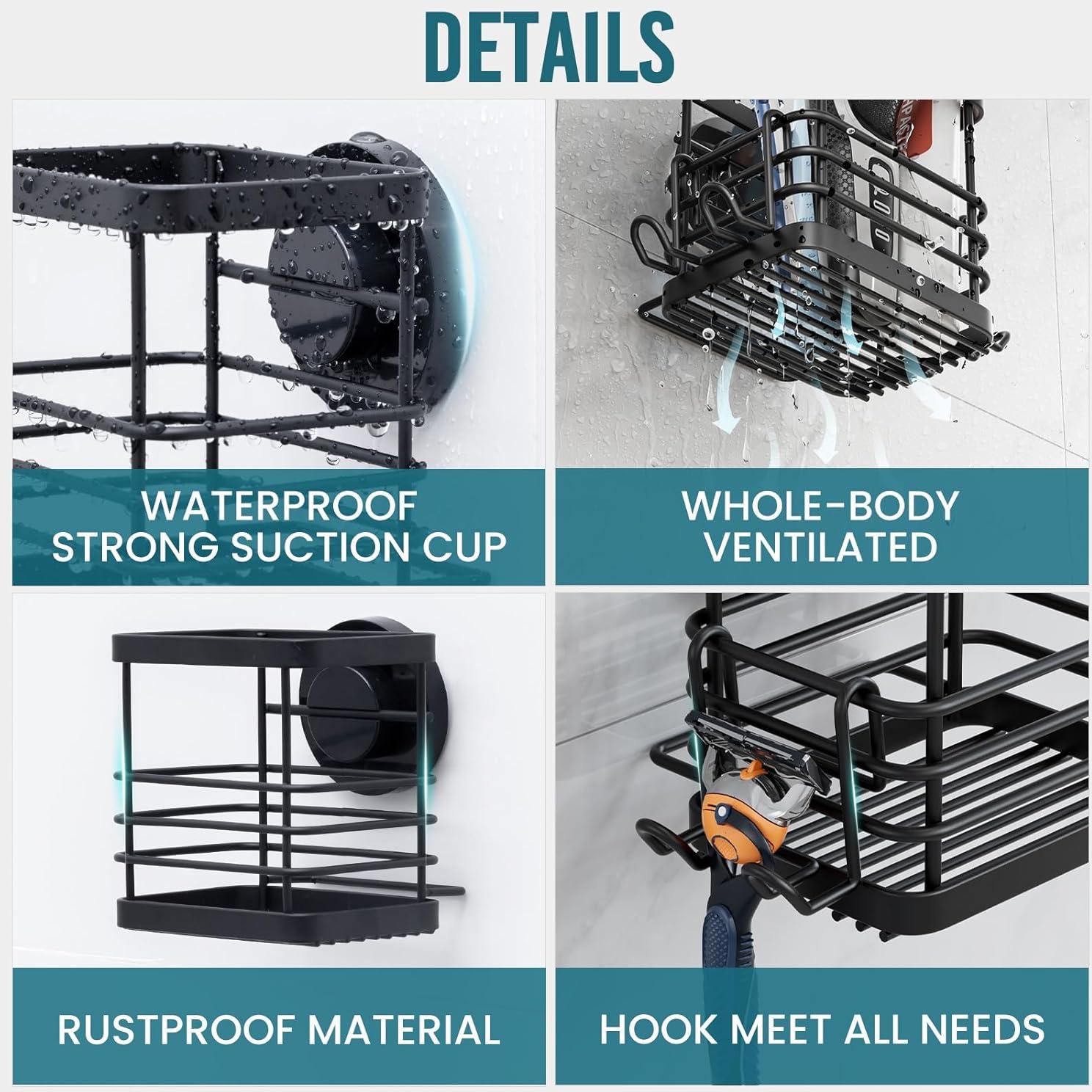 Soporte de Cepillo de Dientes TAILI Negro Acero Inoxidable