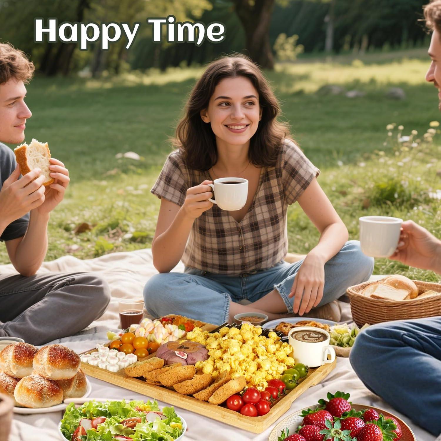 Juego de Tablas de Charcutería Zenxylo 2024 - Bambú 39.9x29.9 cm